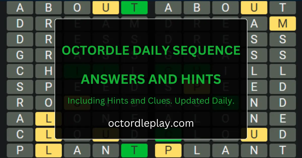 octordle daily sequence answers today